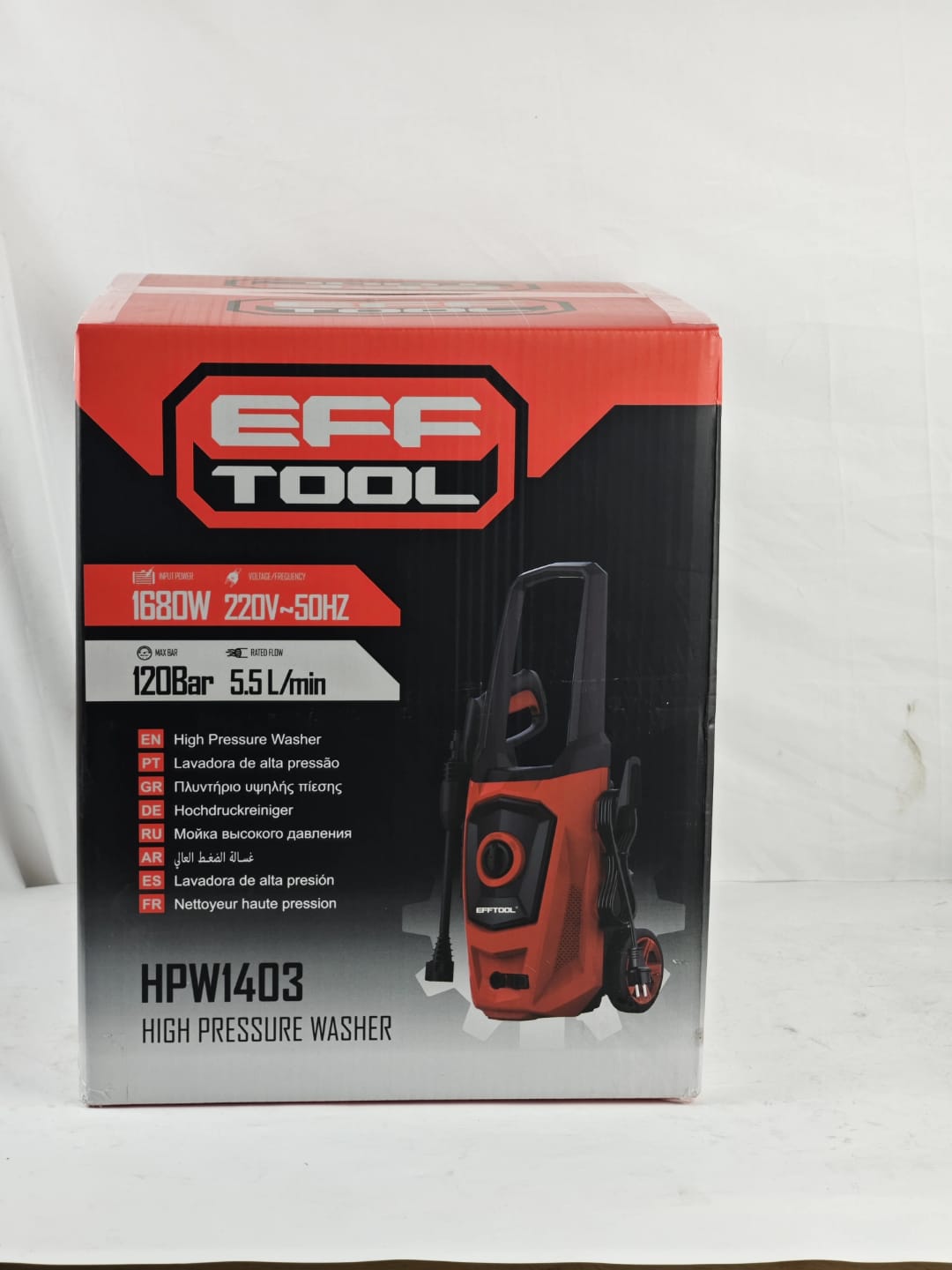 EFFTOOL Japan High Pressure Washer – 1680W  Model: HPW1403