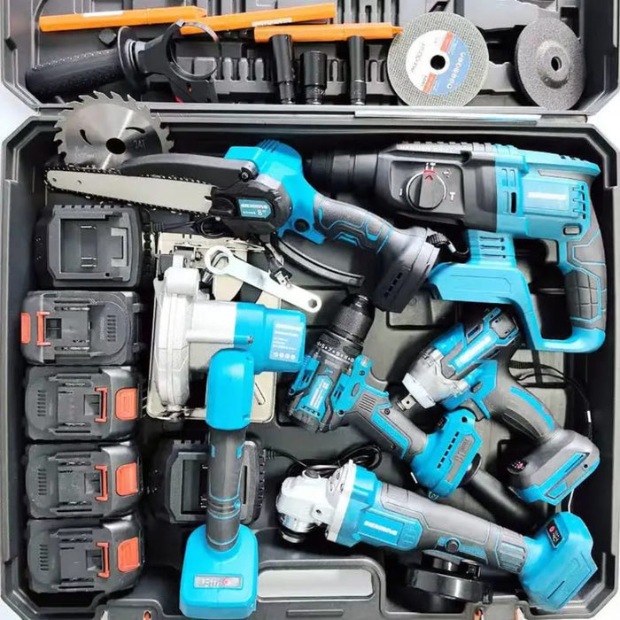 Makita 5-in-1 Cordless Power Tool Kit (Complete Professional Set)