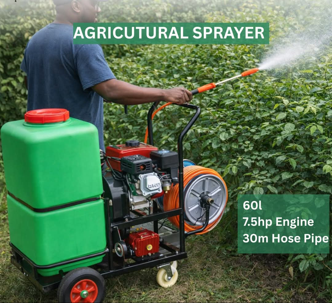 Aico Japan 60L Trolley Type Agricultural Sprayer – 7.5HP Engine