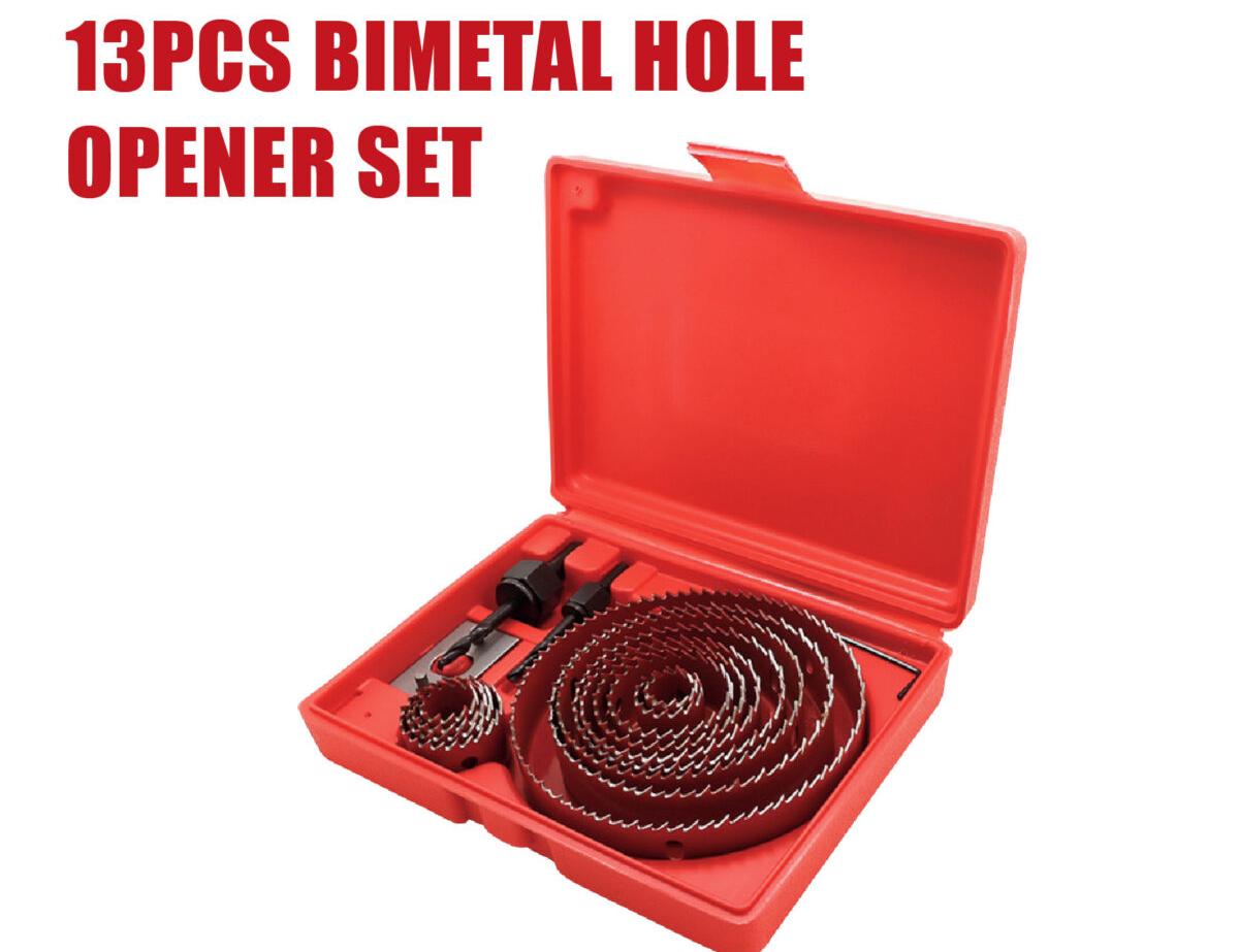 13PCS Bimetal Hole Opener Set – Heavy Duty Hole Saw Kit
