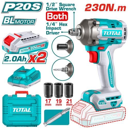 Total Cordless Impact Driver & Wrench 20V TIWLI20236