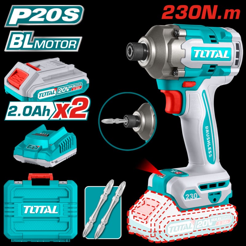 Total Impact Driver 20V 230Nm