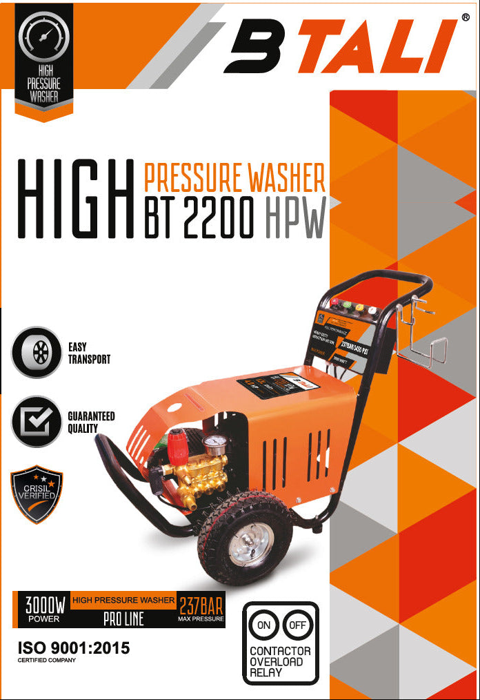 BTALI BT 2200 HPW High Pressure Washer 3450 PSI