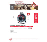 Electricmate 25-Metre Medium-Duty Extension Cable Reel – 16A