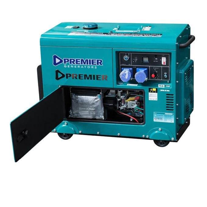 Premier 6.6kVA Silent Diesel Generator – Single Phase, Without ATS
