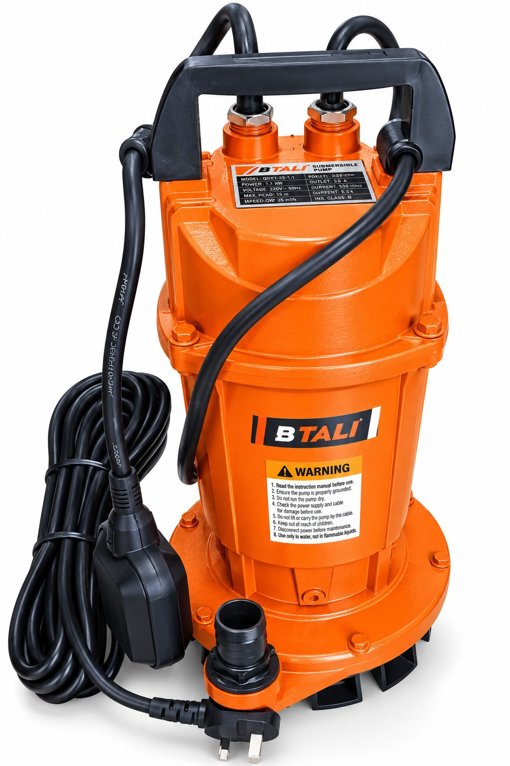 BTALI Submersible Water Pump – 17m Head, 1" Connection
