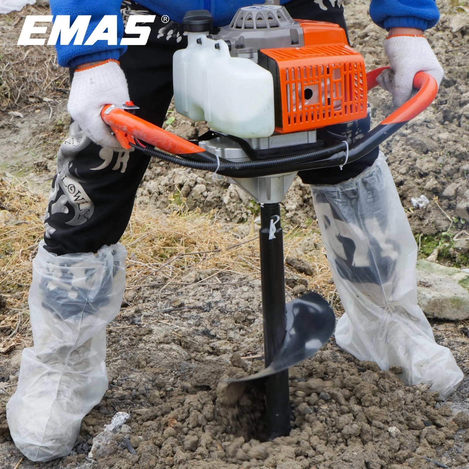 Earth Auger DZ64S - 63.3cc Petrol Post-Hole Digger