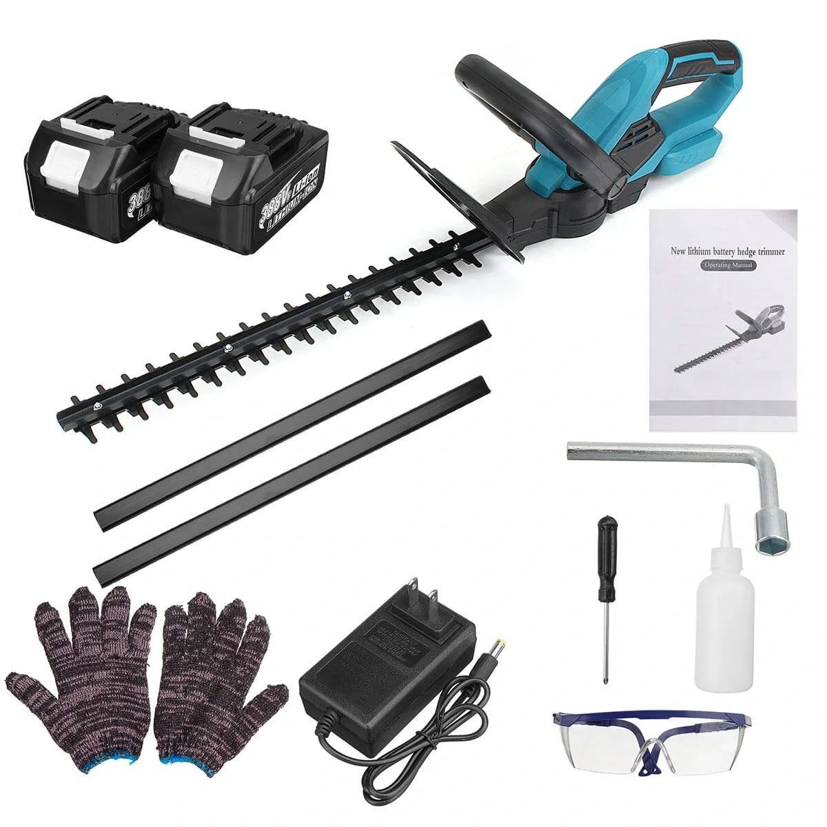 198V 1400W Cordless Hedge Trimmer – 510mm Blade