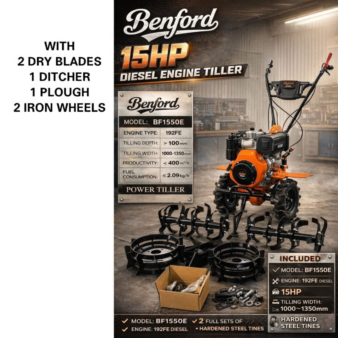 Benford 15HP Diesel Walking Tractor – BF1550E