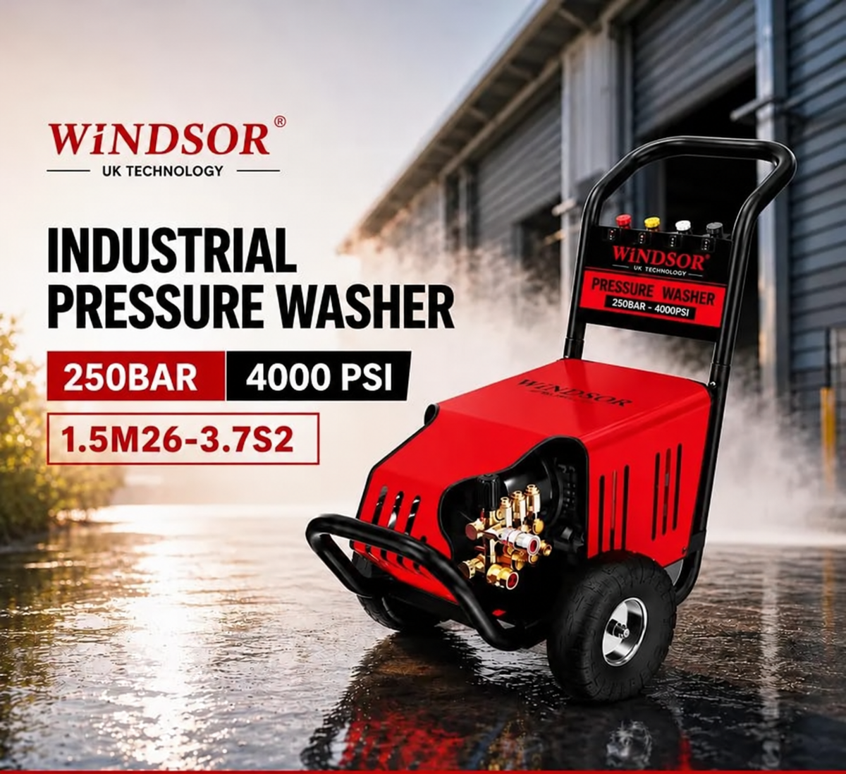 Windsor 4000 PSI 5HP Industrial Pressure Washer