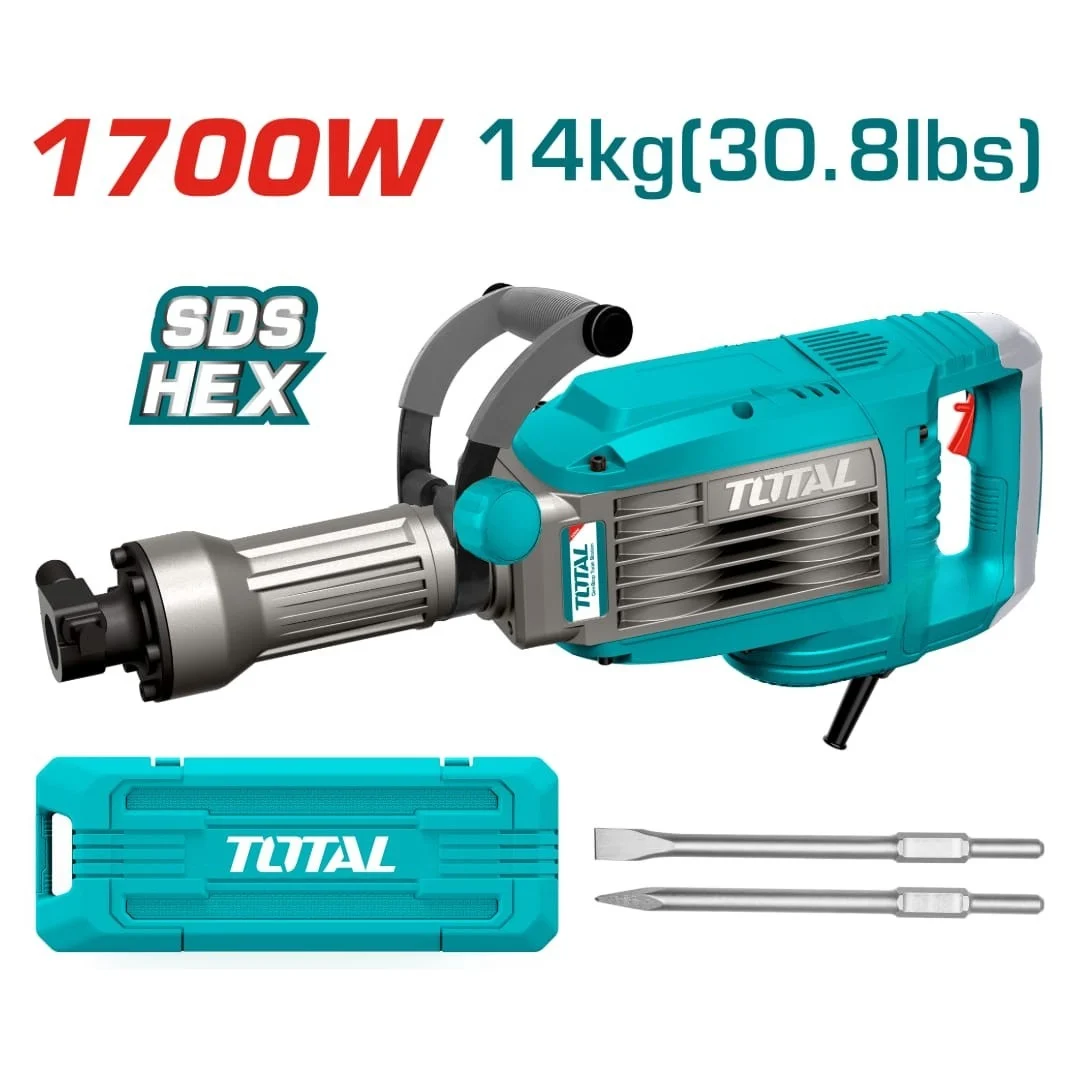 TOTAL 1700W 14kg Demolition Breaker TH270682-8