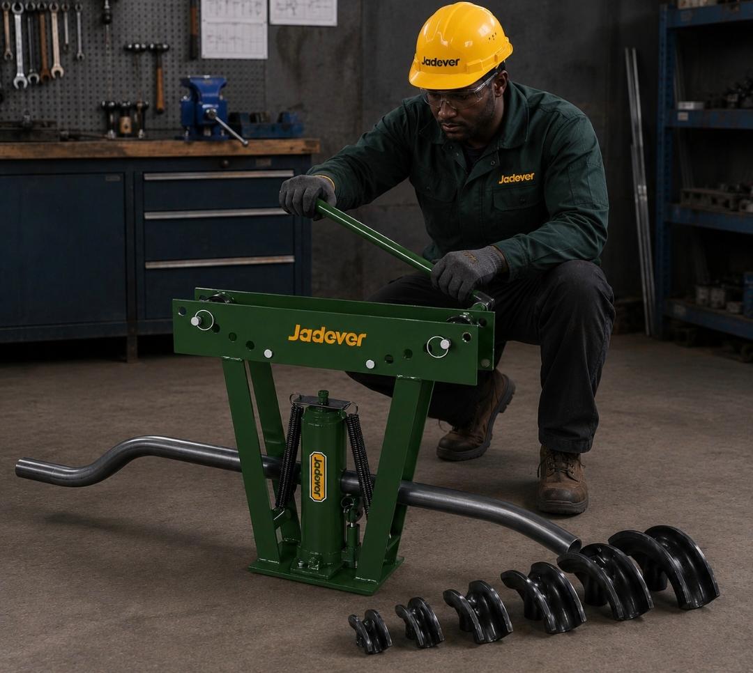 JADEVER Hydraulic Pipe Bending Machine – Available in 12 Ton & 15 Ton
