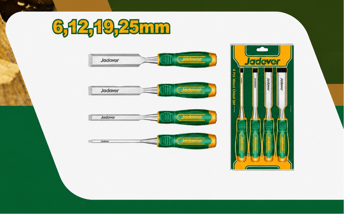 Jadever 4-Piece Wood Chisel Set