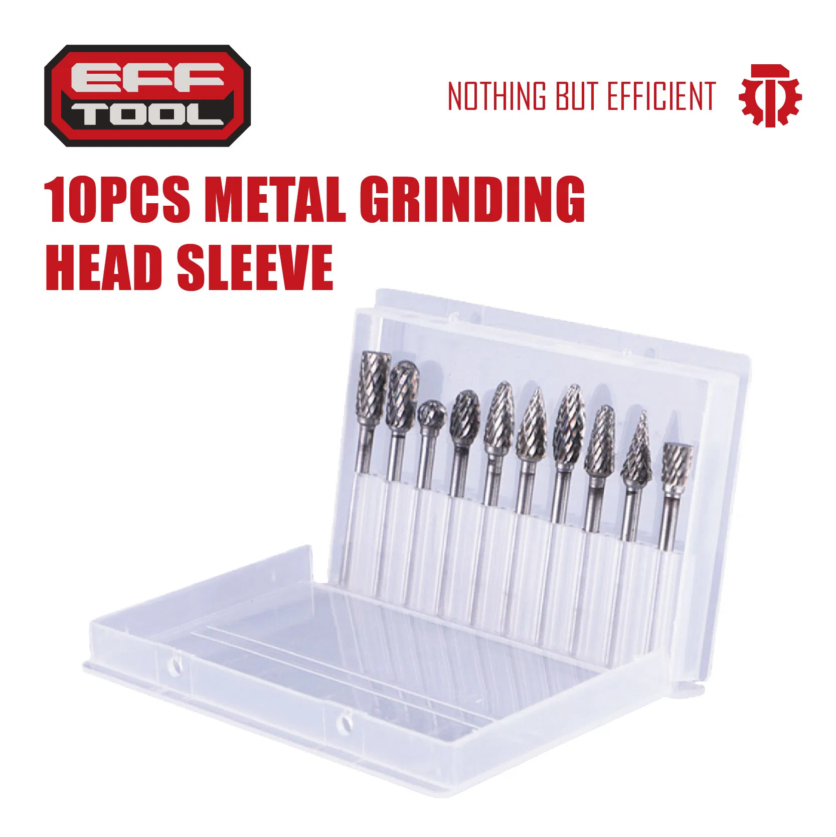 EFF TOOL 10PCS Metal Grinding Head Sleeve Set