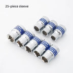 25-Piece CR-V Universal Socket Ratchet Set (Heavy-Duty)