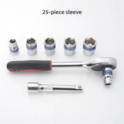 25-Piece CR-V Universal Socket Ratchet Set (Heavy-Duty)