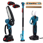 3-IN-1 Cordless Electric Gardening Tools Set – 48V High Branch Pruning Kit
