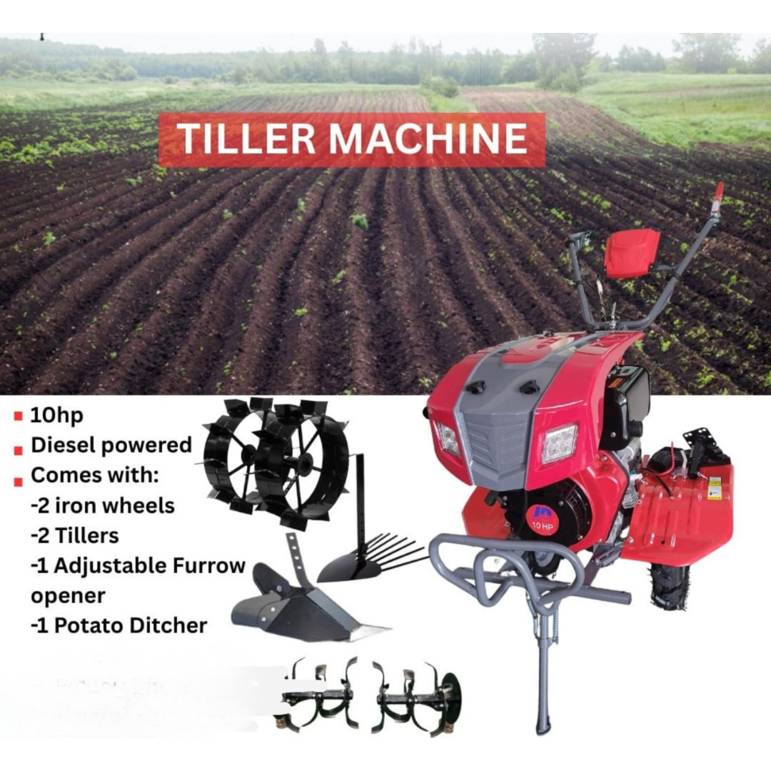 10HP Diesel Tiller Machine (Complete Farming Kit)