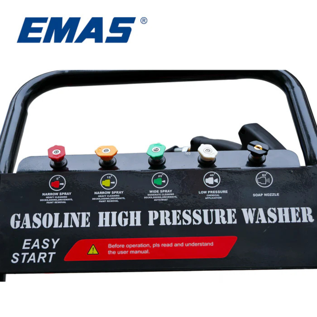 EMAS 7HP High Pressure Car Washer – 200 Bar Gasoline Engine (170F)