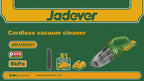 JADEVER Cordless Vacuum Cleaner 20V – Powerful Handheld Dust Cleaner with Battery & Charger (JDLV20201)