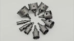 10-Piece TCT Tungsten Carbide Hole Saw Cutter Set