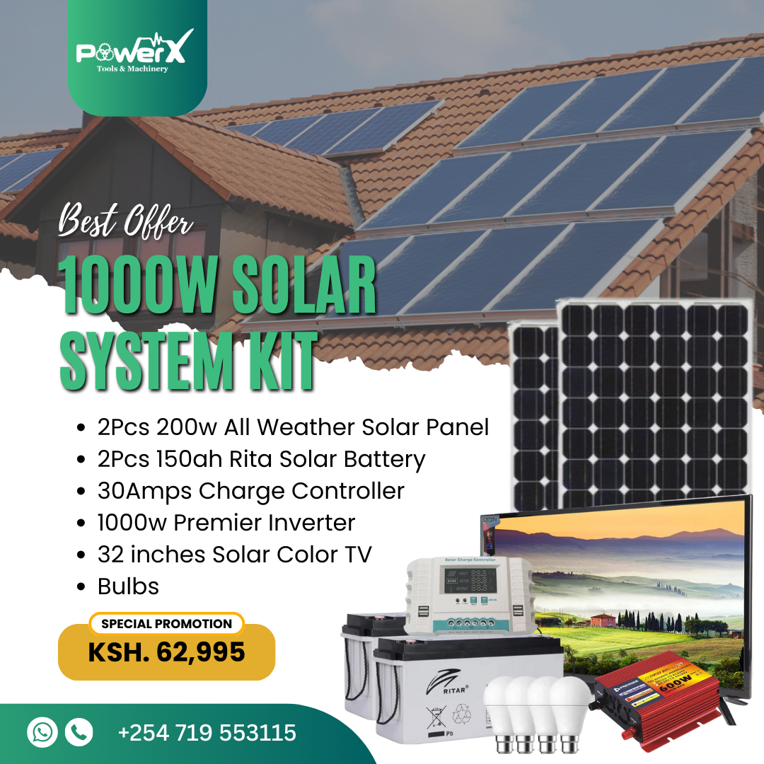 1000W Solar Power System Kit – Complete Home Solar Solution